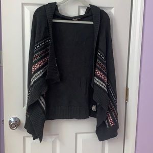 Soft Winter Dark Gray Hooded Cardigan